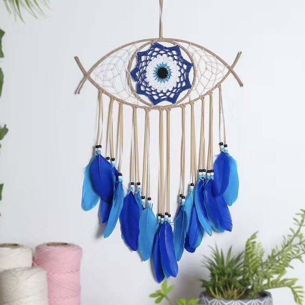 🆕 NIP EVIL EYE HANGING DREAM CATCHER